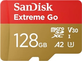 SanDisk Extreme PLUS R200/W90 128GB Kit, UHS-I U3, A2, Class 10