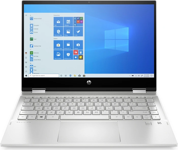 HP Pavilion x360 Convertible 14-dw1154ng, Natural Silver, Core i5-1135G7, 8GB RAM, 512GB SSD, DE