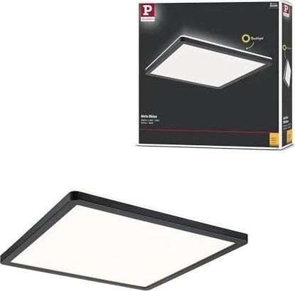 Paulmann Atria Shine Backlight LED Panel 293x293 3000K eckig 16W schwarz