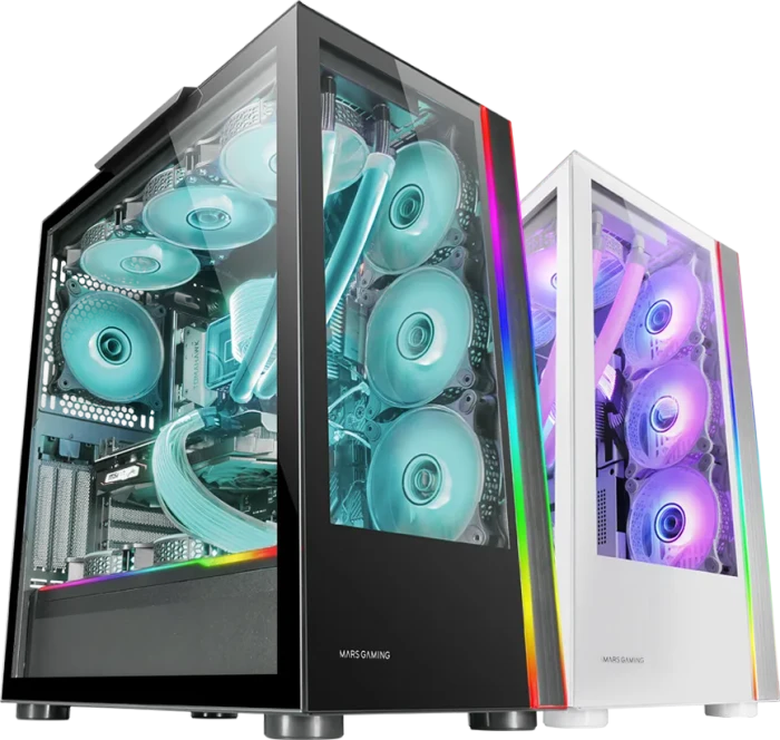 Mars Gaming MC-Ultra Black, Glasfenster