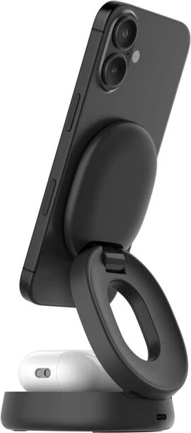 Belkin BoostCharge Magnetische 2-in-1-Ladestation mit Qi2 (15 W) schwarz