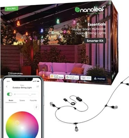 nanoleaf Essentials Matter Smart Outdoor Lichterkette LED 40x warmweiß-tageslichtweiß RGB