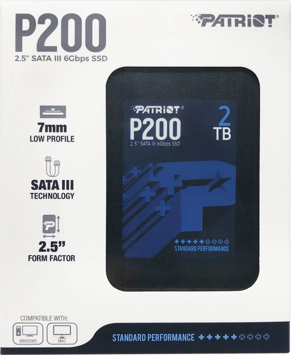 Patriot P200 2TB, 2.5" / SATA 6Gb/s
