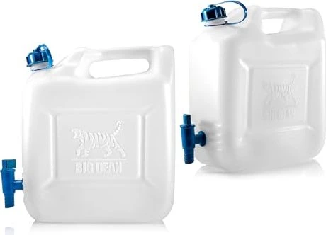 Big Dean 2x Wasserkanister 10l transparent
