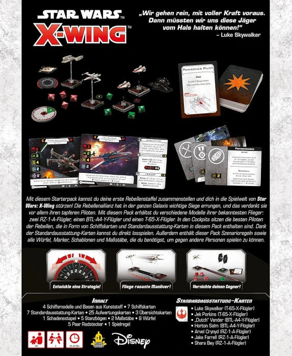 Star Wars X-Wing 2. Edition Rebellenallianz Staffel-Starterpack