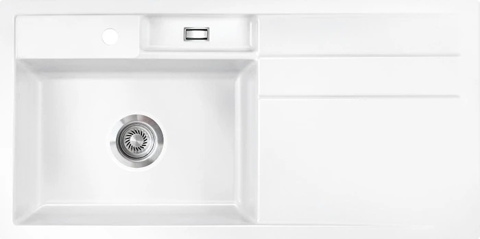 systemceram Bela 100 F Einbau Becken links grönland