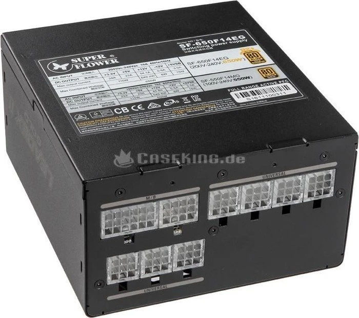 Super Flower Leadex II Gold schwarz 650W, ATX 2.3