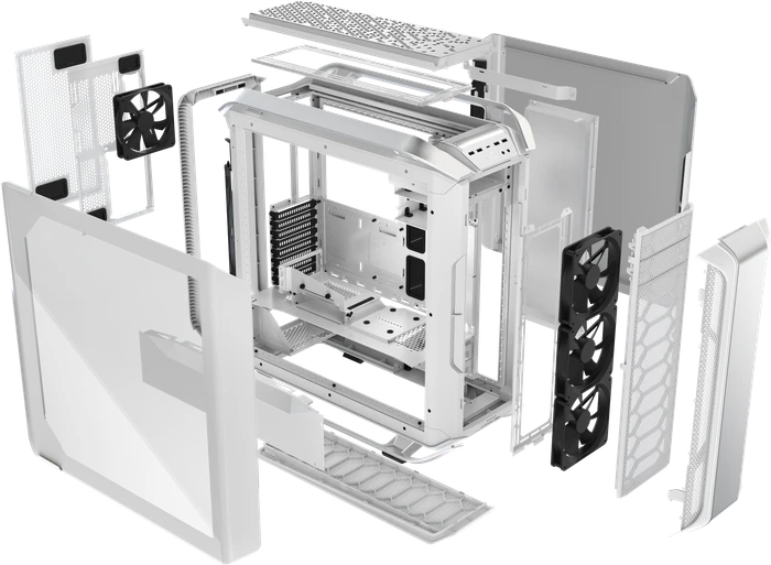 Cooler Master Cosmos C700M White, weiß, Glasfenster