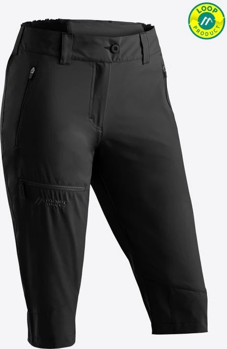 Maier Sports Lulaka Capri Loop Hose 3/4 schwarz (Damen)