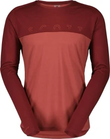 Scott Defined Merino Trikot langarm wood red/dusk red (Herren)