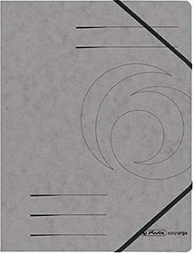 Herlitz Sammelmappe Colorspan mit Eckspanner, A4, dunkelgrau, 5er-Pack