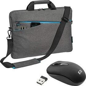 Pedea Fashion 17.3" Notebooktasche + Maus grau