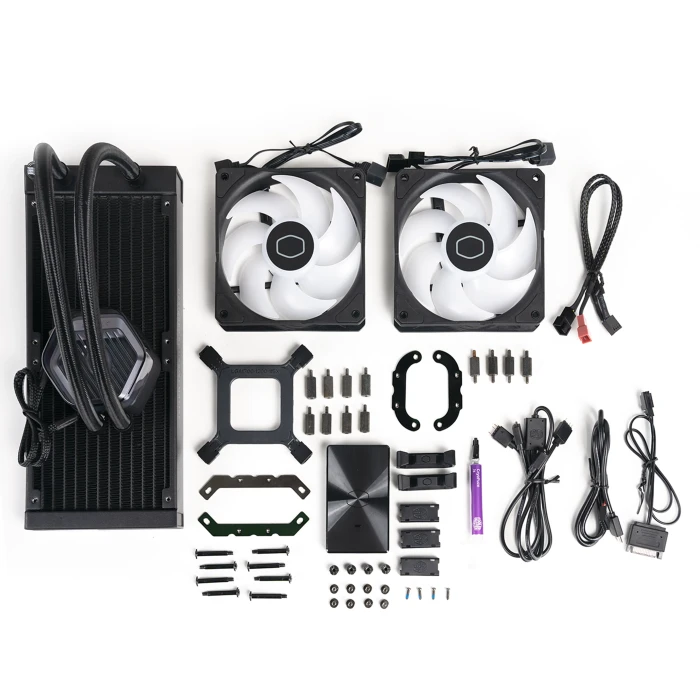 Cooler Master MasterLiquid 240 Atmos ARGB, schwarz