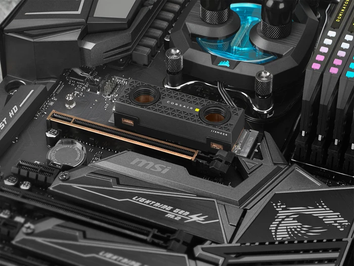 Corsair Hydro X Series XM2 M.2 SSD Water Block - Black