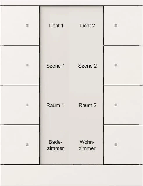 Busch-Jaeger Bedienelement 8-fach studioweiß