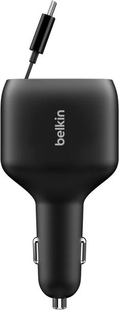 Belkin Kfz-Ladegerät mit einziehbarem Kabel 75W schwarz
