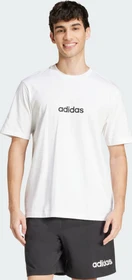 adidas Essentials Linear Single Jersey T-Shirt kurzarm weiß/schwarz (Herren)