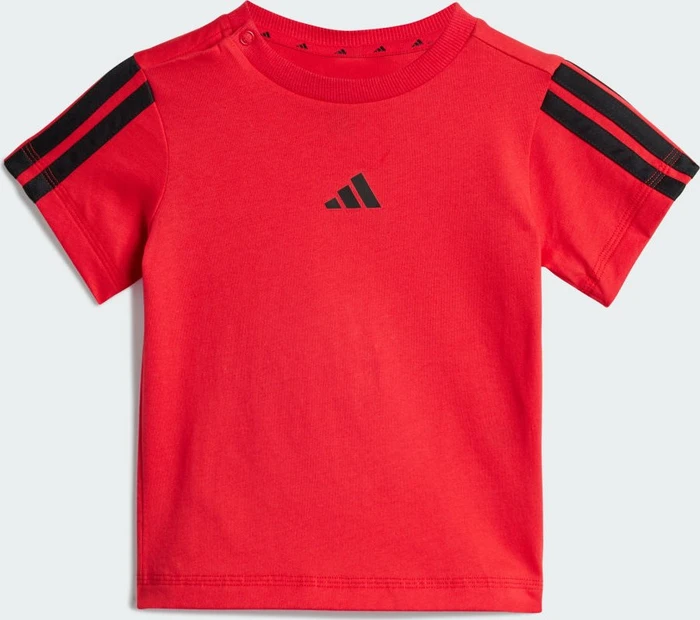 adidas Essentials 3-Streifen Set pure ruby/black (Junior)