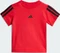 adidas Essentials 3-Streifen Set pure ruby/black (Junior) Vorschaubild