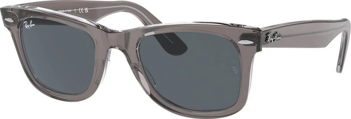 Ray-Ban RB2140 Original Wayfarer Classic 50mm polished grey on transparent/blue
