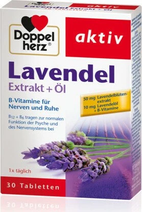 Lavendel Extrakt + Öl Tabletten für das psychische Wohlbefinden 40 g