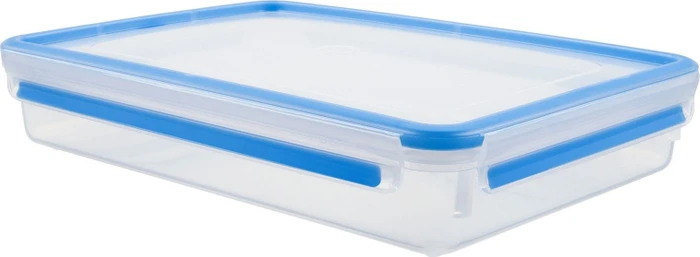 Emsa Clip&Close rechteckig Aufbewahrungsbehälter 2.6l blau