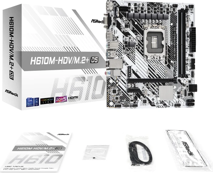 ASRock H610M-HDV/M.2+ D5 (Intel 1700)