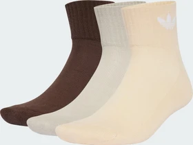 adidas Mid Ankle Socken brown/putty grey/crystal sand, 6 Paare