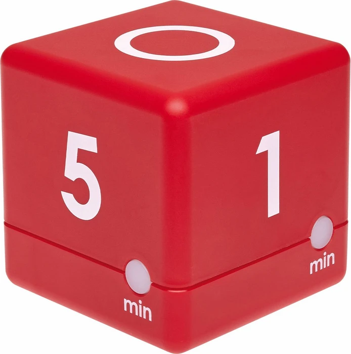 TFA Dostmann Kitchen Timer Cube rot