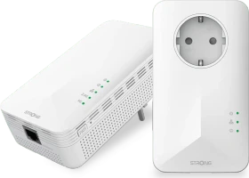 Strong Powerline 1000 Duo Wi-Fi, EU, V2, Powerline/WLAN-Access Point und Powerline-Adapter Set, 2er-Bundle (POWERL1000WFDUOEUV2)