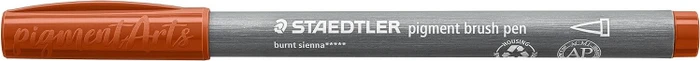 Staedtler pigment brush pen 371 sienna gebrannt, 10er-Pack