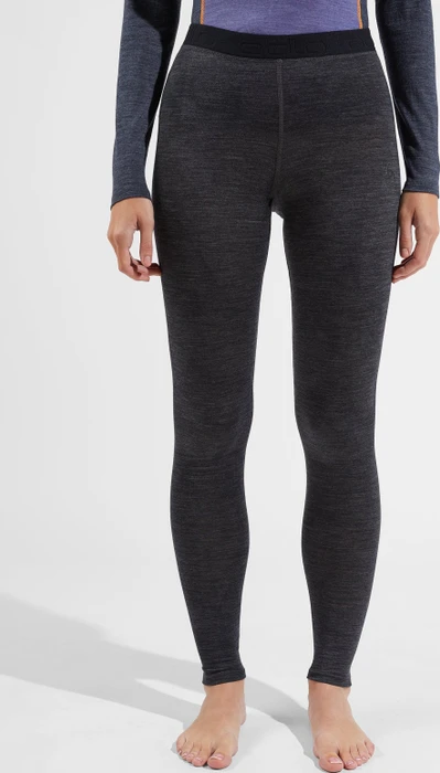 Odlo Natural Performance Wool 150 Base Layer Hose lang dark grey melange (Damen)