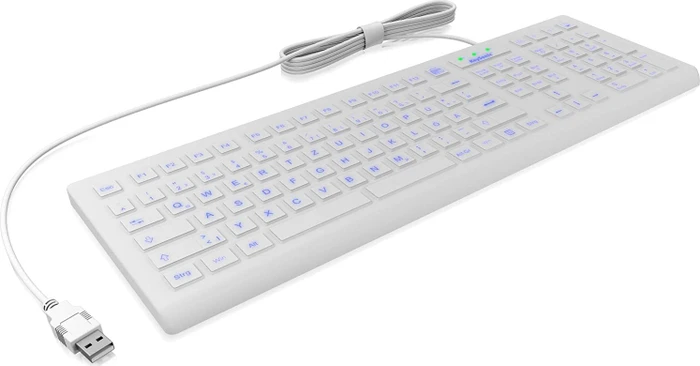 KeySonic KSK-8031 INEL-WH, weiß, USB, DE