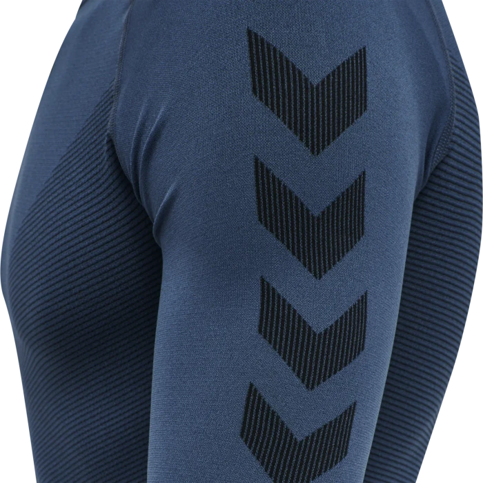 hummel Seamless Jersey Funktionsshirt langarm dark denim (Herren)