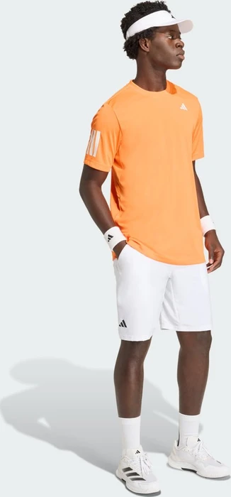 adidas Club Tennis Climacool 3-Streifen Funktionsshirt kurzarm pure orange (Herren)
