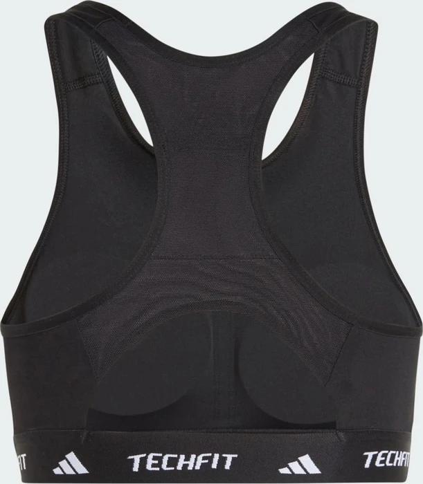 adidas TECHFIT Medium-Support High-Neck Sport-BH black (Damen)