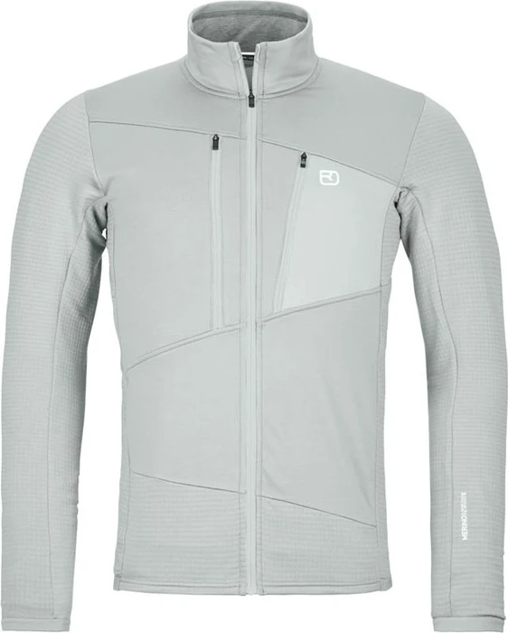 Ortovox Fleece Grid Funktionsjacke grey ice (Herren)