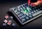 Cherry MX 8.3 TKL Wireless, Starfall Grey, grau/schwarz, MX2A RGB RED, USB/Bluetooth, DE Vorschaubild