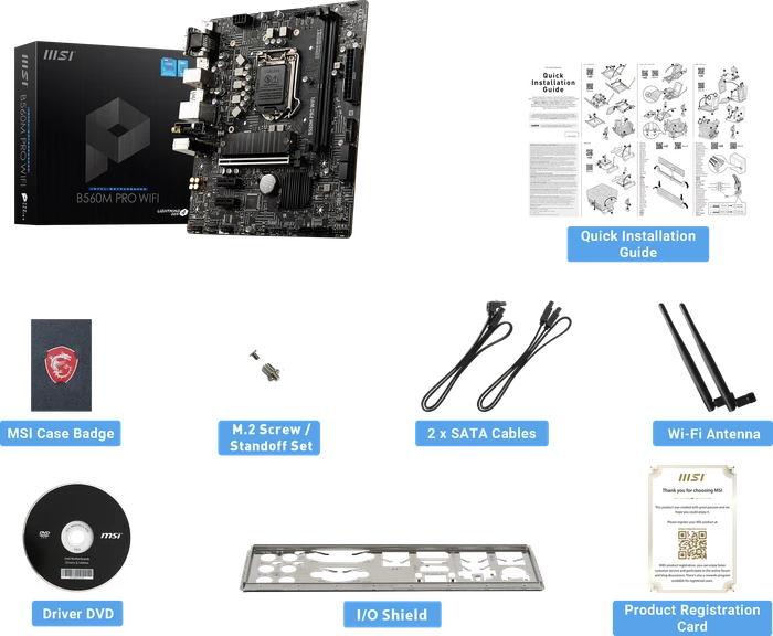 MSI B560M Pro WIFI (Intel 1200)