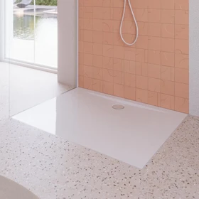 Kaldewei Superplan Zero 1522-5 Duschwanne 80x90cm, Secure Plus, Wannenträger extraflach, schwarz matt100