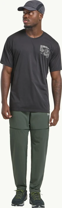Jack Wolfskin Hikeout Zip Away Zip-Off Hose lang slate green (Herren)