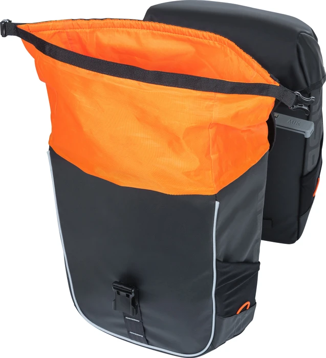 Basil Miles Tarpaulin Doppeltasche MIK Gepäcktasche schwarz/orange
