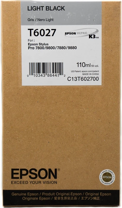 Epson Tinte T6027 grau