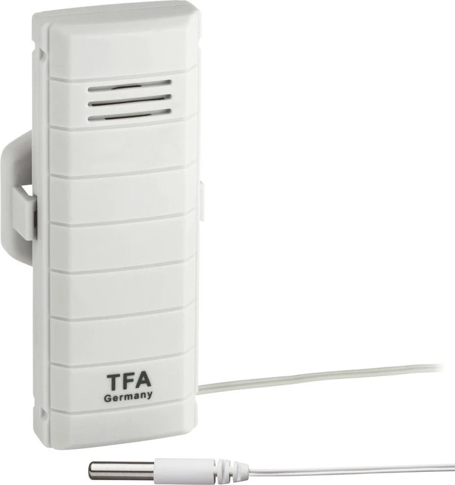 TFA Dostmann Weatherhub Temperatursender mit Kabelfühler, Temperatursensor