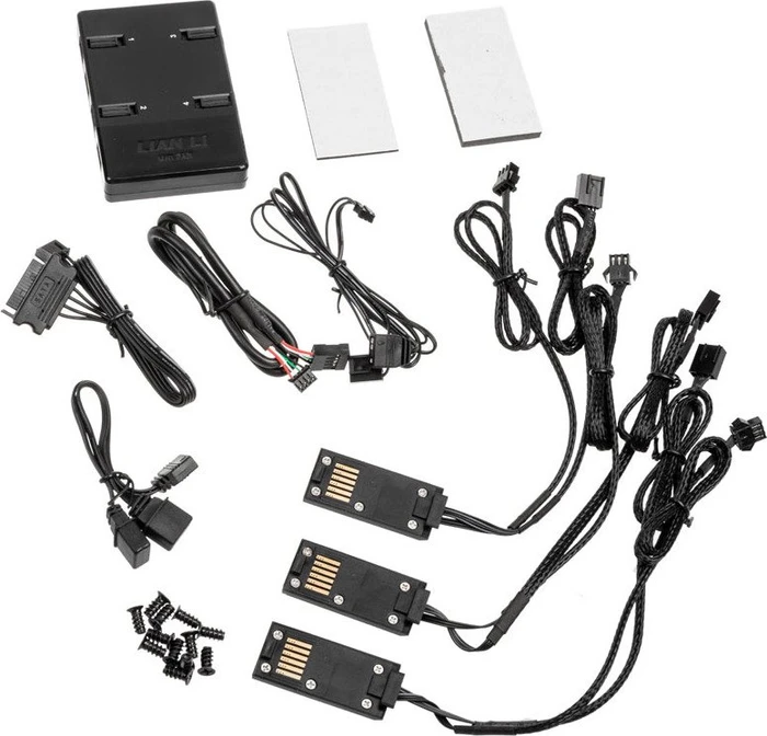Lian Li Uni Fan SL120 RGB, schwarz, LED-Steuerung, Lüftersteuerung, 120mm, 3er-Pack