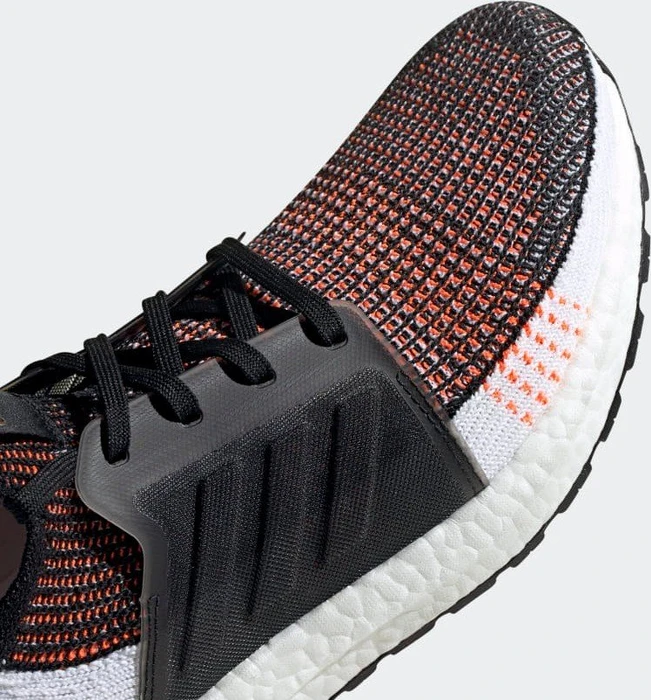 adidas Ultraboost 19 core black/cloud white/solar orange (Herren)