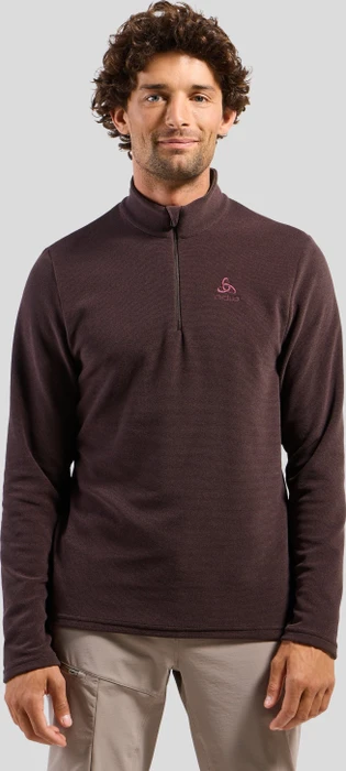 Odlo Roy Midlayer Half Zip Funktionsshirt langarm fudge/black (Herren)