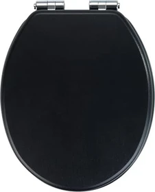 Wenko Cuero WC-Sitz mit Absenkautomatik schwarz