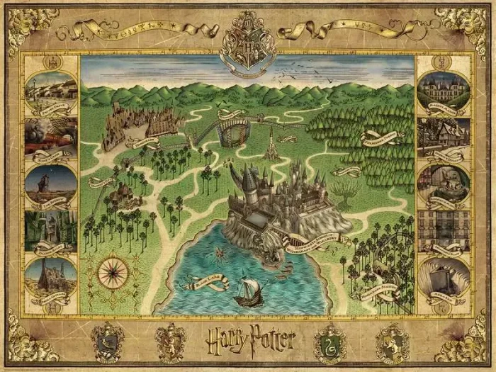 Ravensburger Puzzle Hogwarts Karte