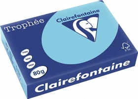 Clairefontaine Trophée Universalpapier matt azurblau, A4, 80g/m², 500 Blatt